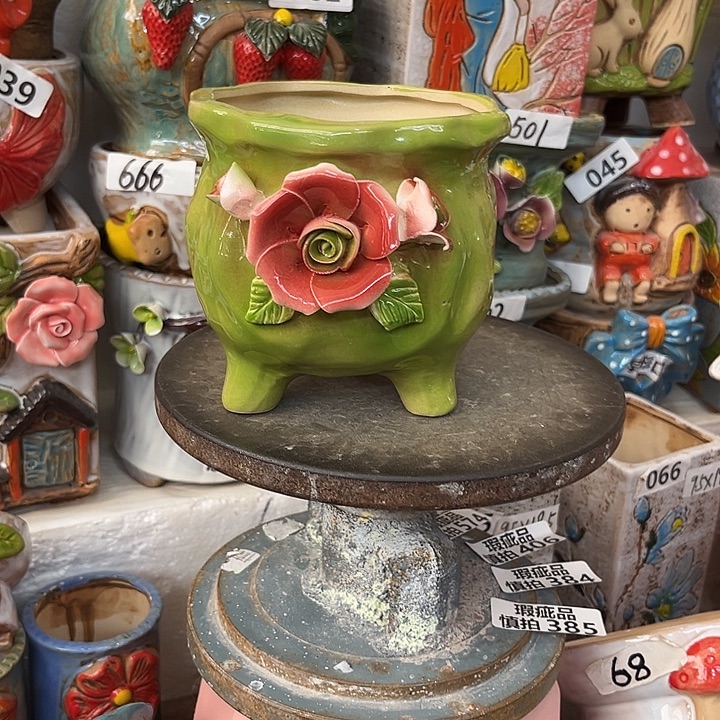 粗陶材质多肉花盆