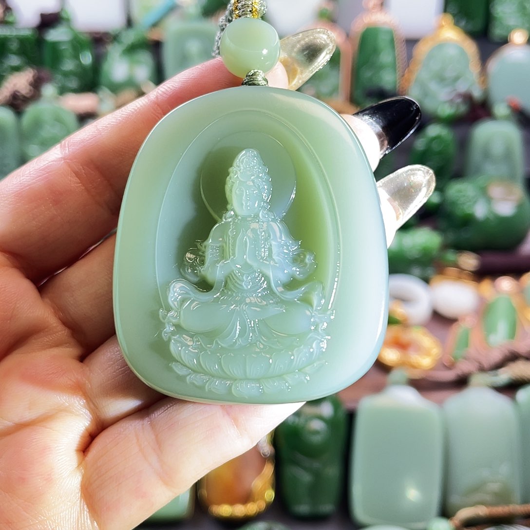 和田玉挂件未镶嵌沉***金