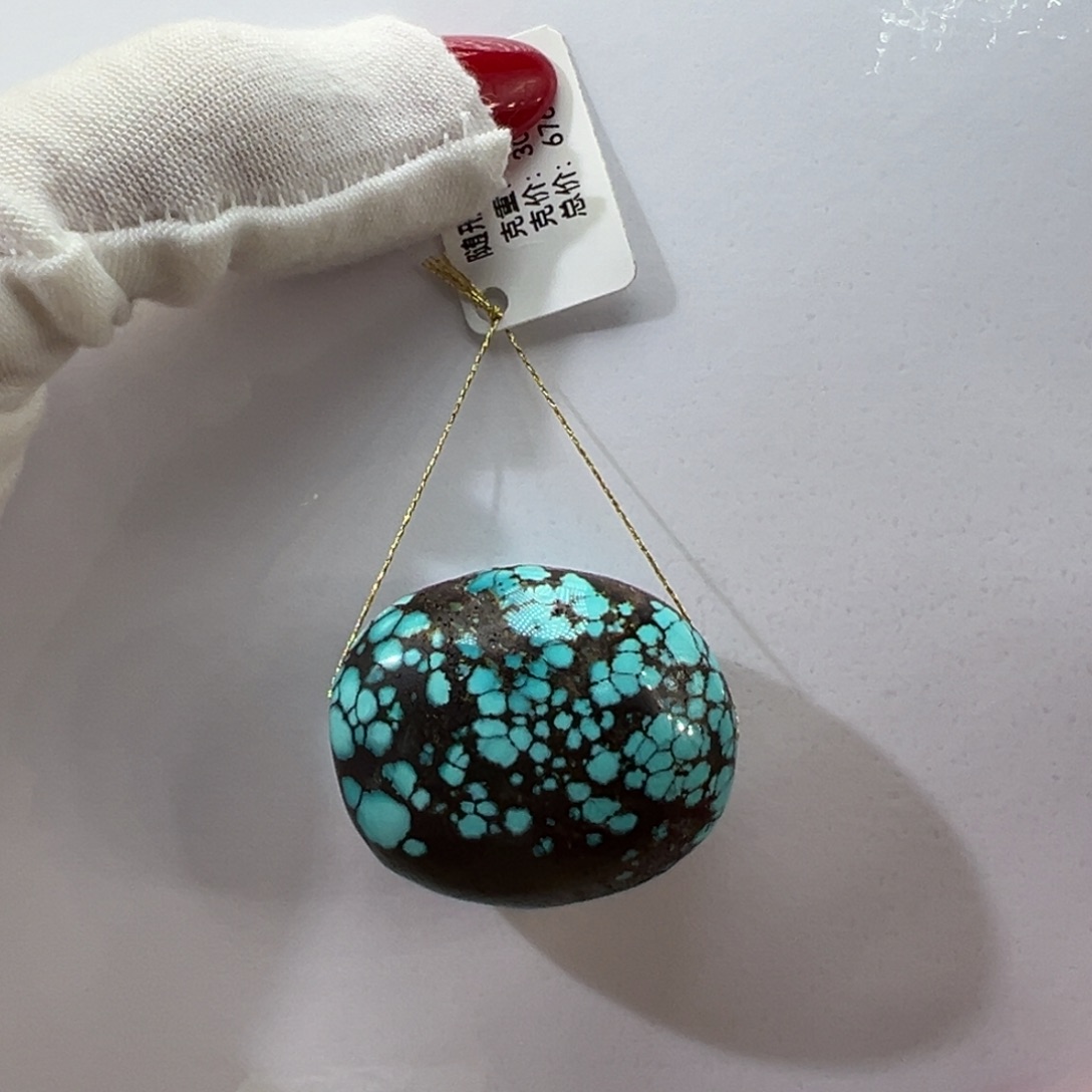 绿松石未镶嵌挂件