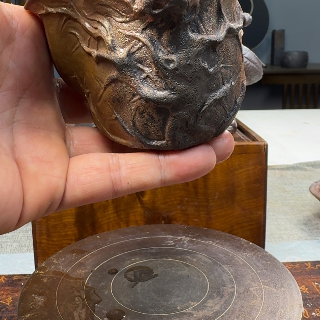 珠***家士焚纯手工八大山人宝瓶