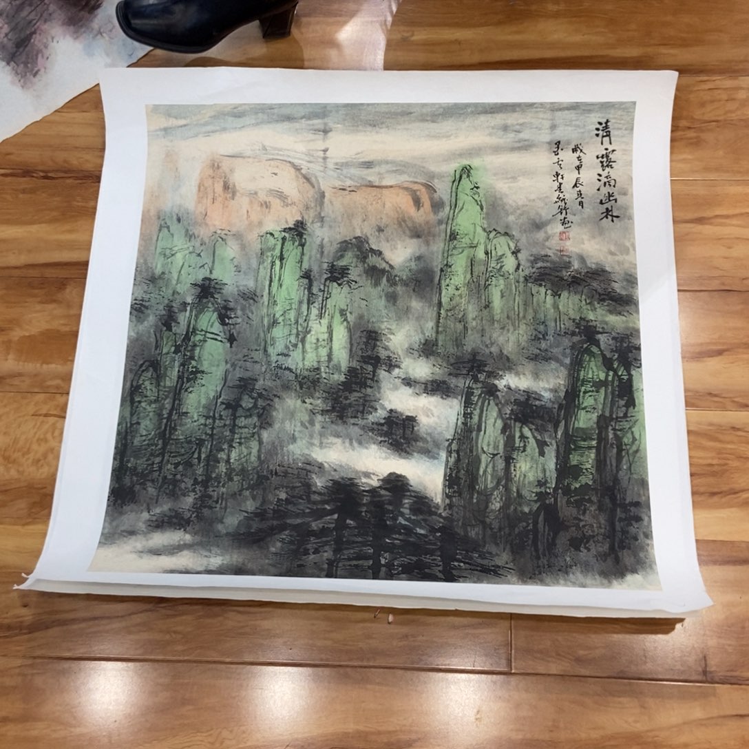 【闪购商品】国画青**鹭墨鱼精品墨鱼精品