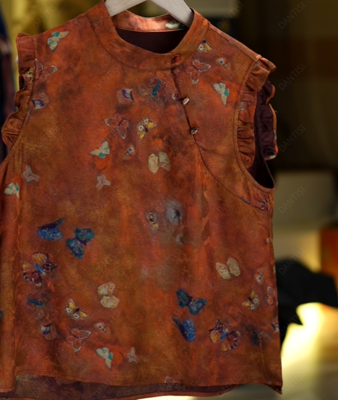 醉吟《非遗美学》1500新中式国风盘扣减龄时尚百搭上衣