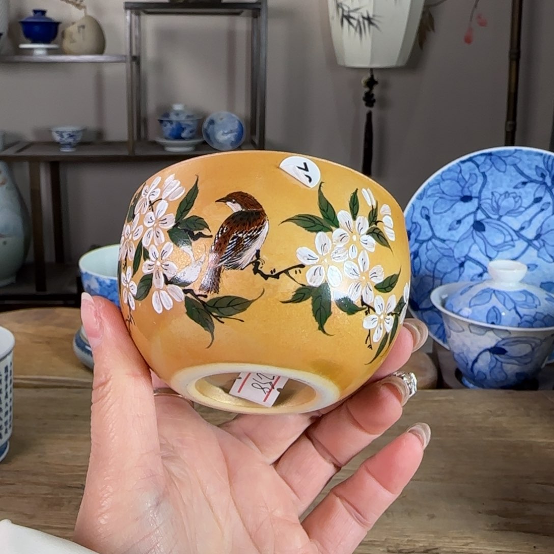 杯景德镇陶瓷柴烧多人