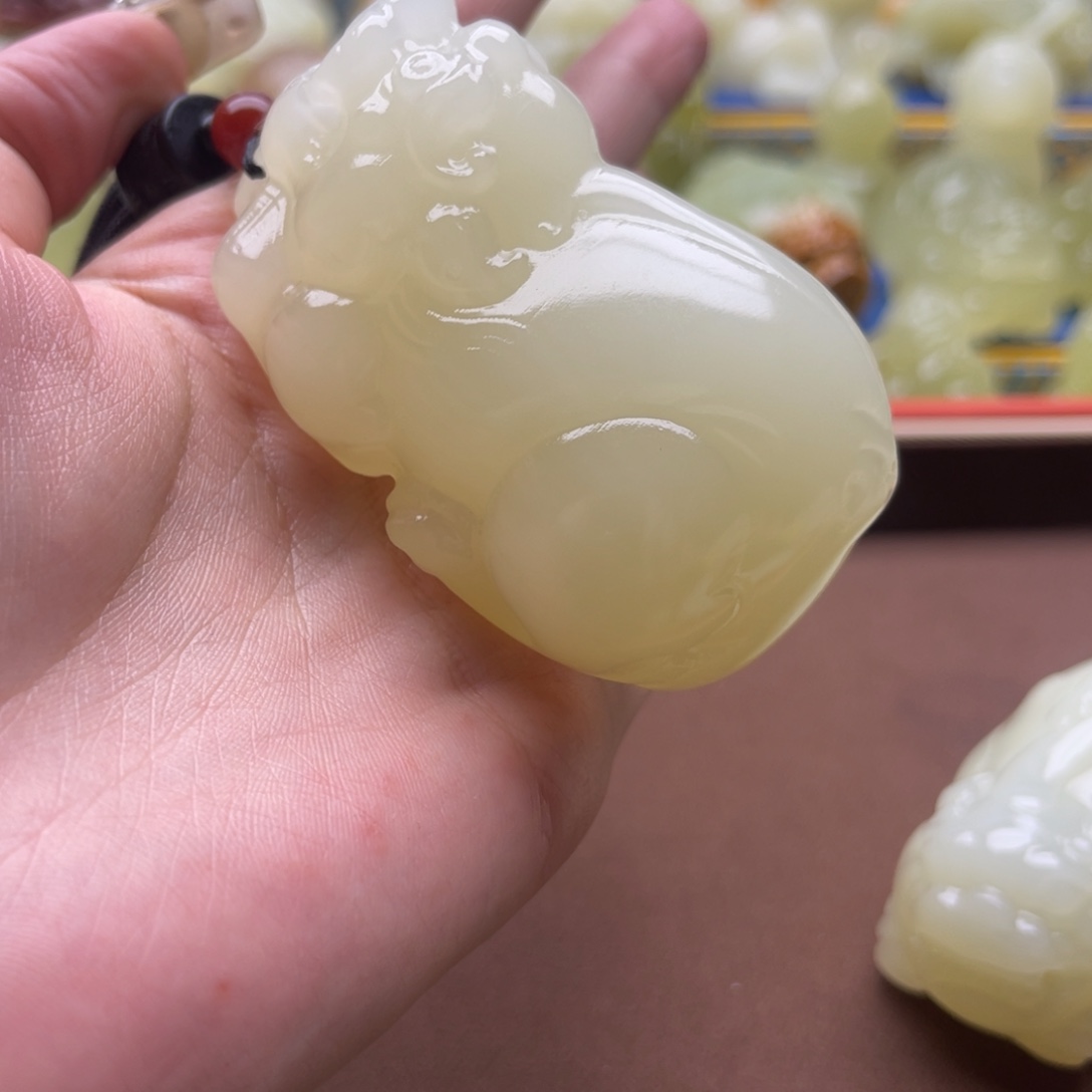 农***播玉天然桌面摆放摆件