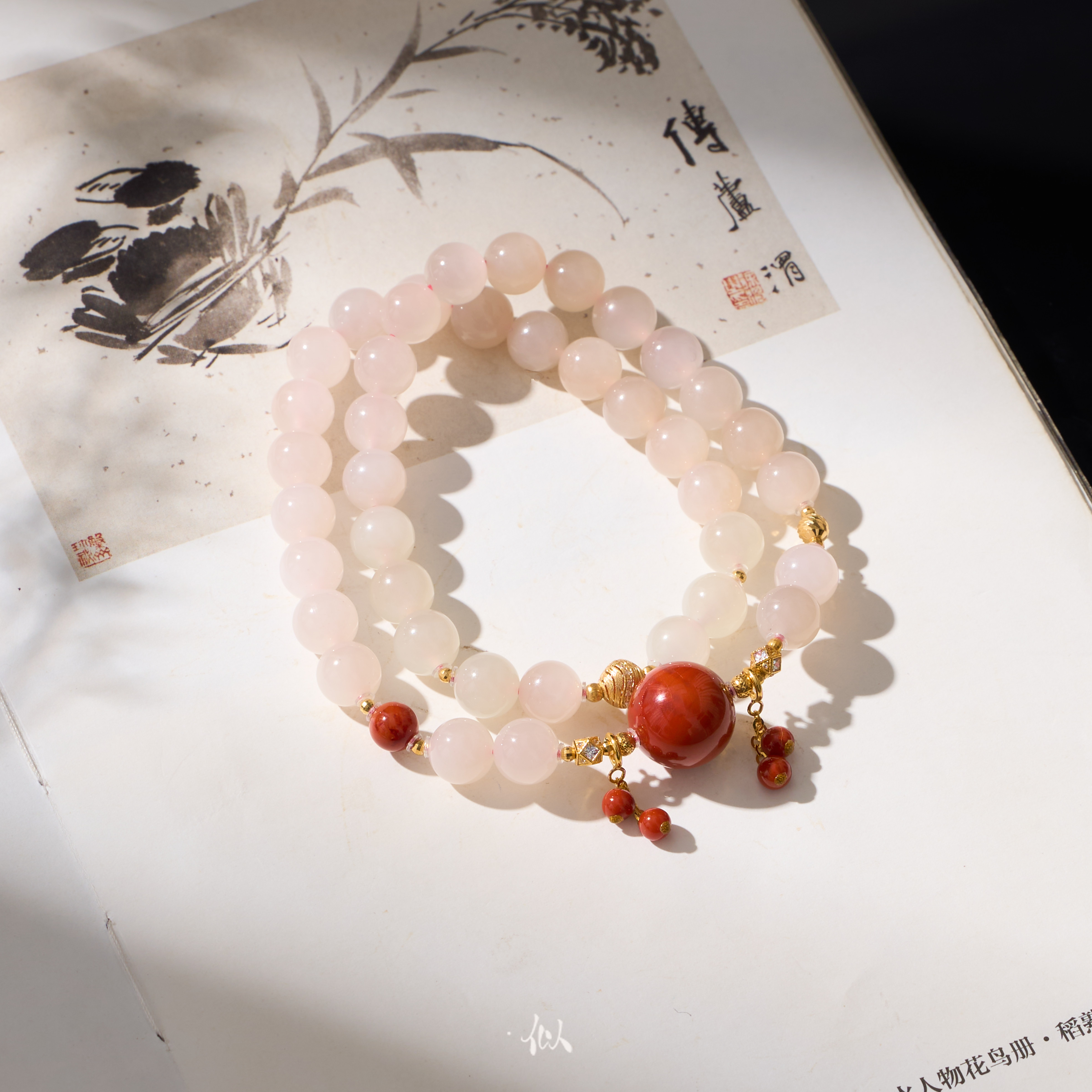 【曦珞】·似梓珠宝· 18K藕粉多圈  多样性发一  XYGD9991209-C