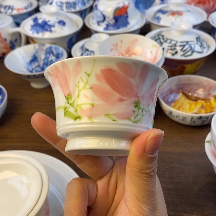 梅***醺瓷片景德镇陶瓷艺术