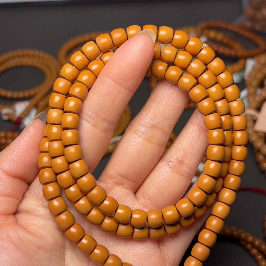 橄榄核手串小*霖7.0mm橄榄核壁直切挂脖