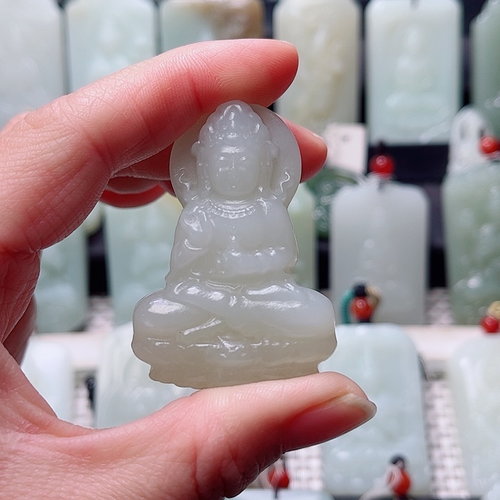 和田玉未镶嵌挂件