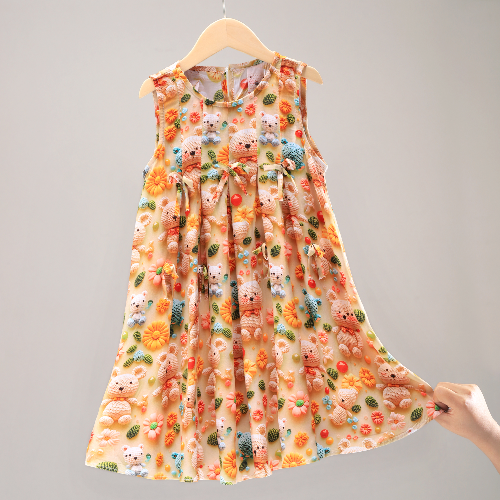 清仓儿童睡衣夏季儿童绵绸睡裙公主风中大童女孩冰丝裙子 571567