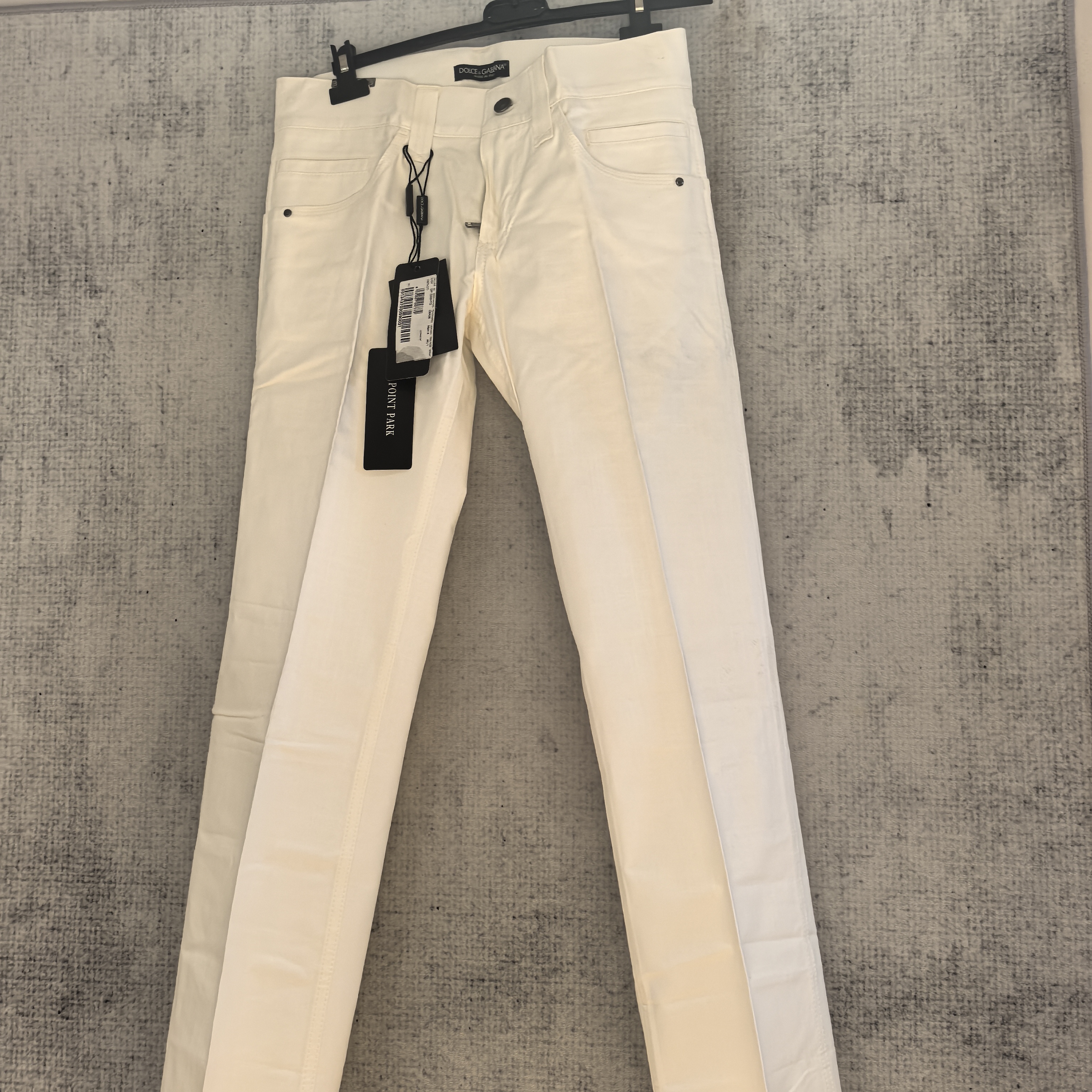 DG白色牛仔裤44897