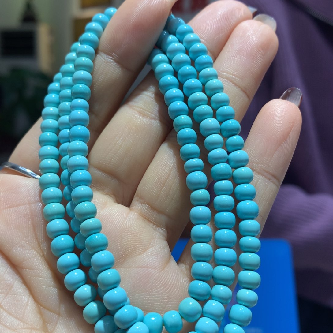 未镶嵌绿松石长链