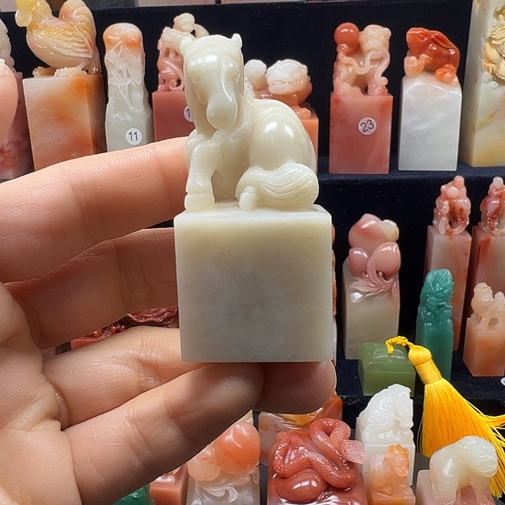 寿山石印石寿山石手工雕刻