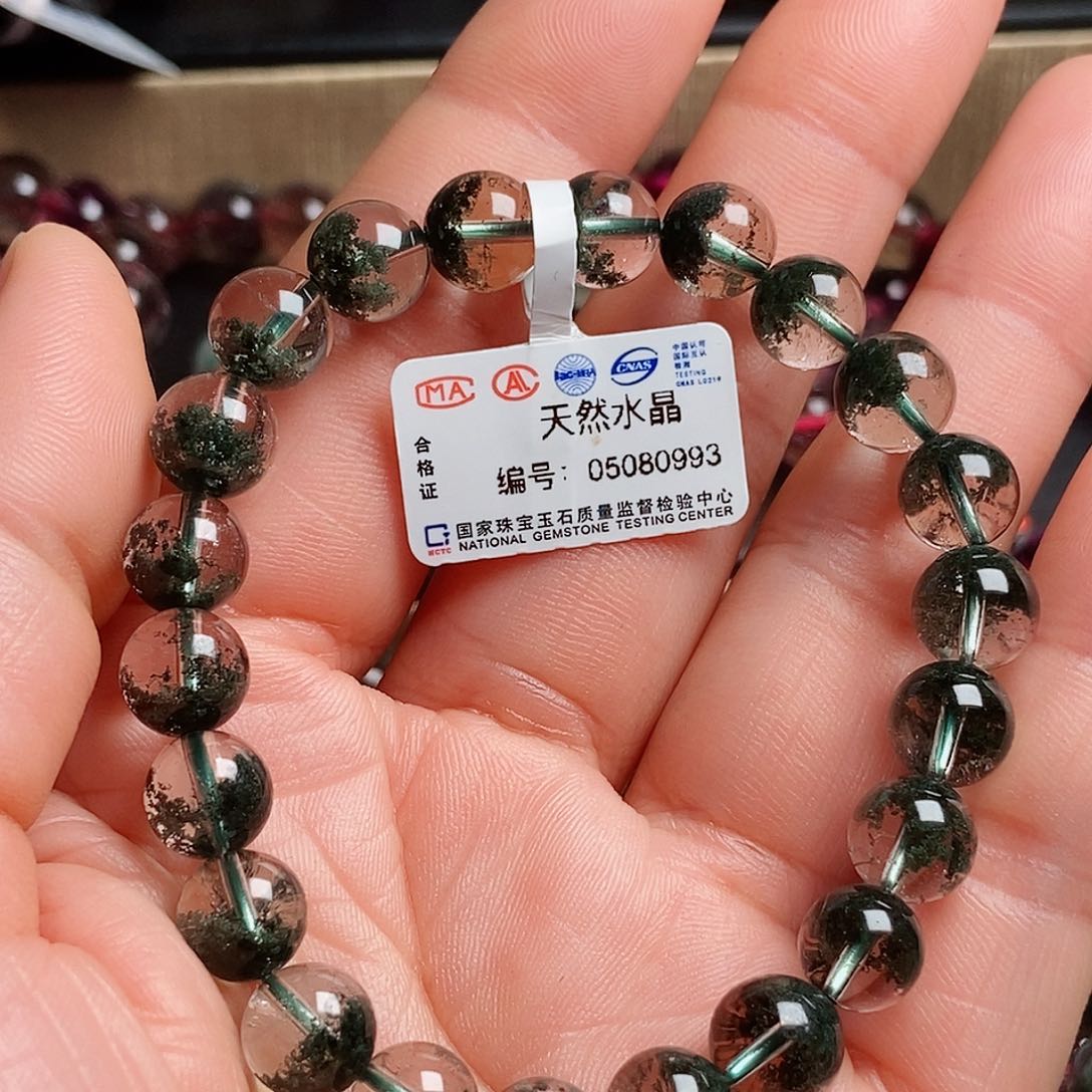 水晶手链未镶嵌绿幽灵8➕