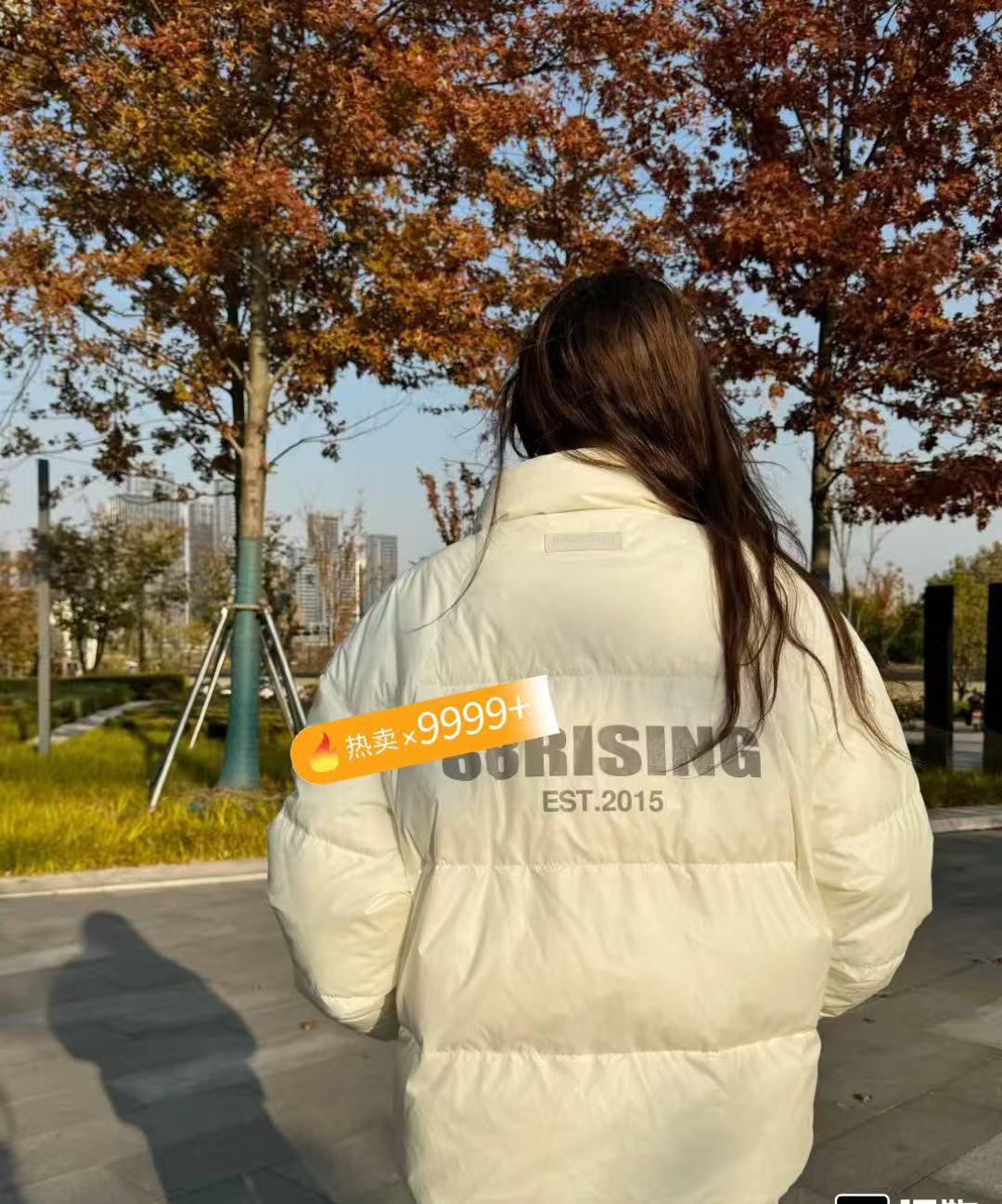 呆呆姐 88家反光胶印防风嘎嘎厚实羽绒服！正品保证！默认微瑕！