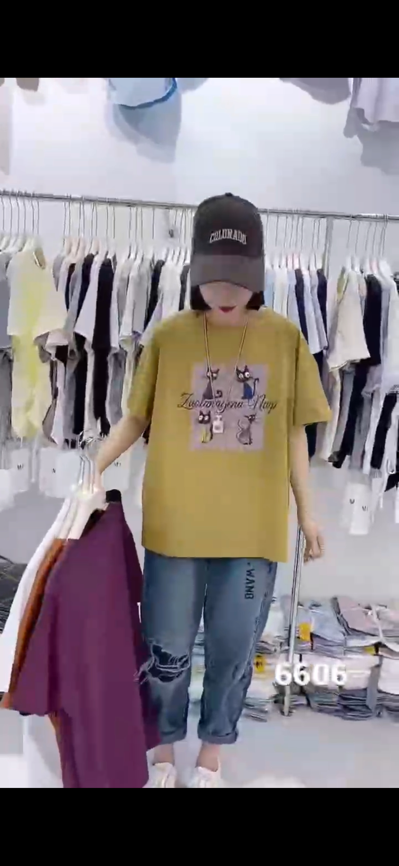 2号短袖猫咪常规吸汗创意宽松型T恤印花ol休闲女士