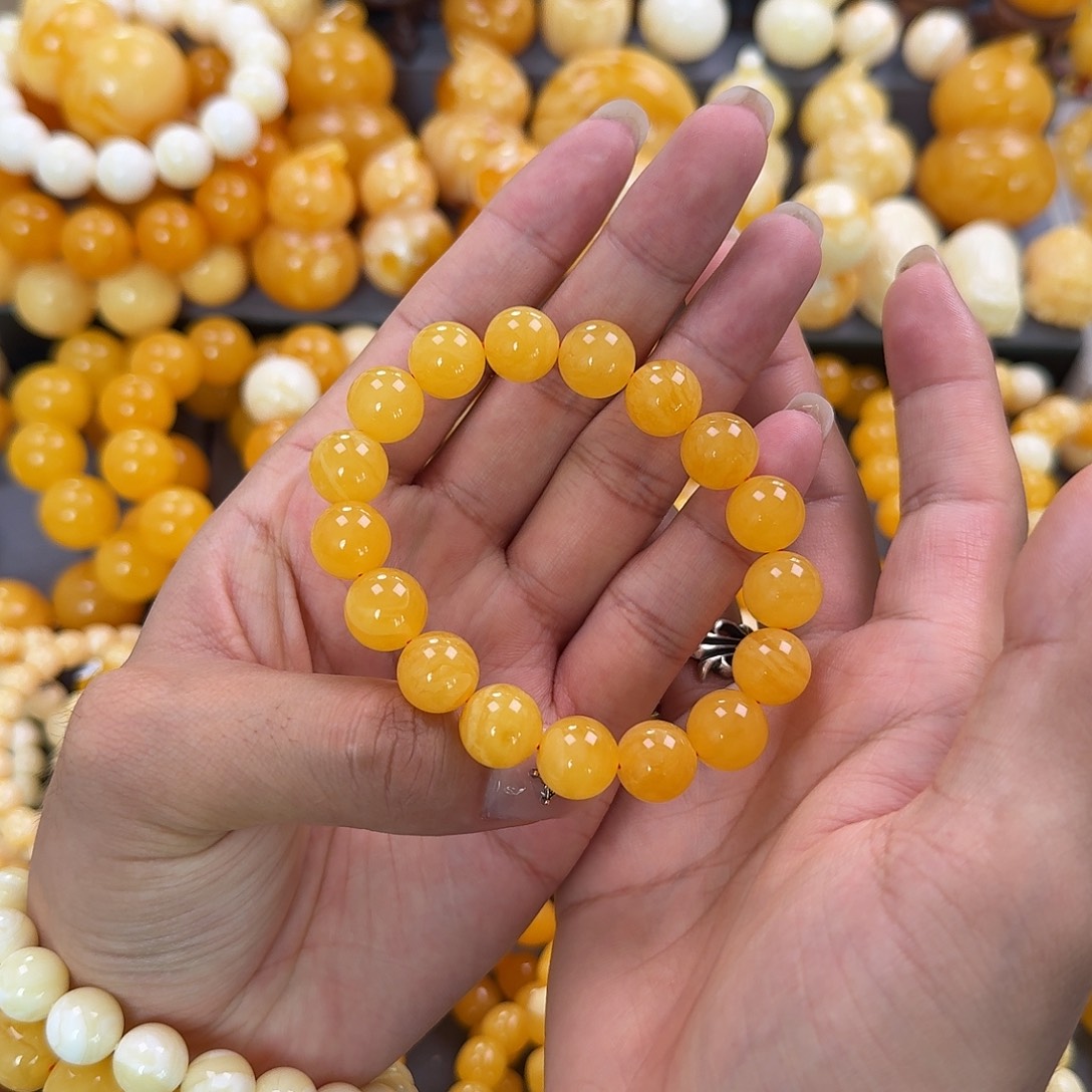 蜜蜡未镶嵌珠宝奇石12mm