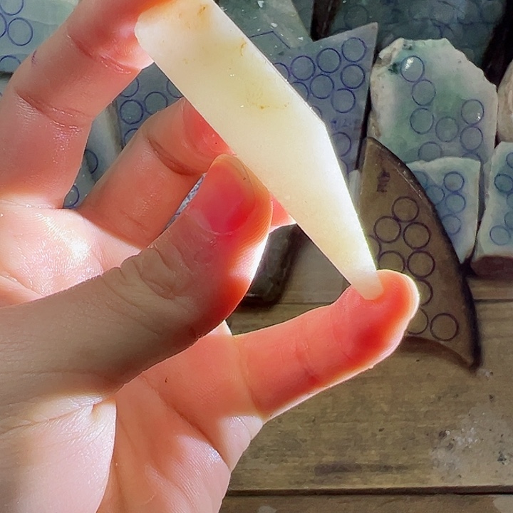 翡翠颈饰未镶嵌纯天然缅甸翡翠