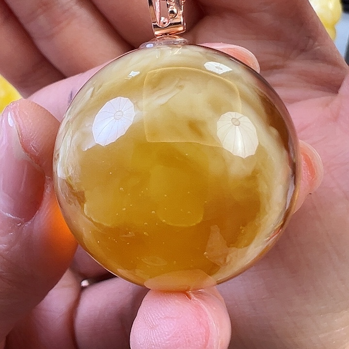 蜜蜡颈饰未镶嵌蜜蜡