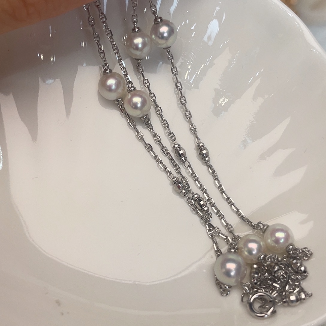 海水珍珠颈饰银S925镶嵌