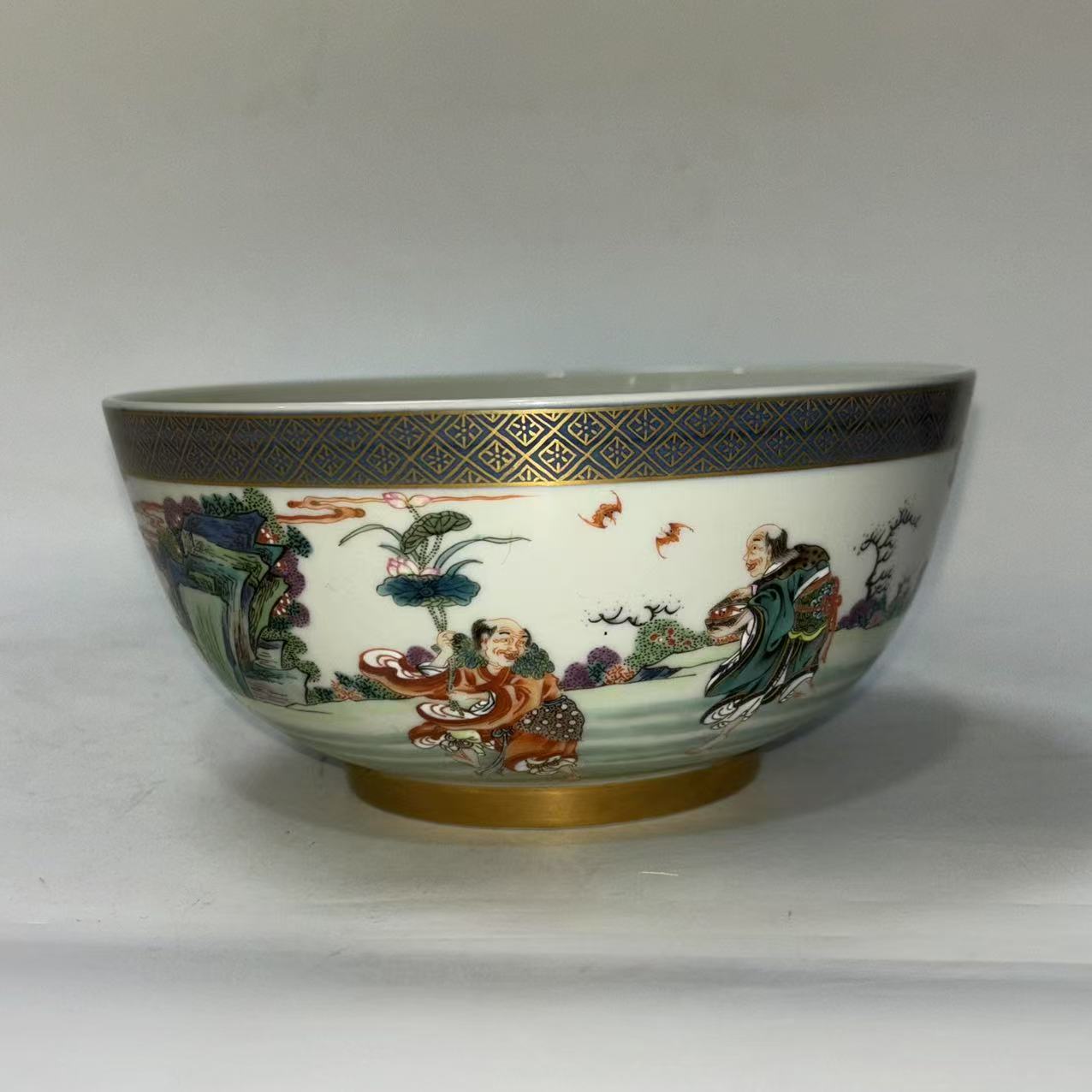 粉彩和合二仙图碗JD2501-205