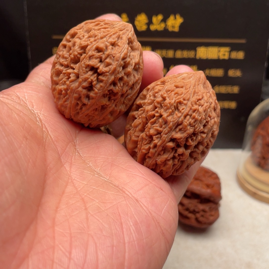 文玩核桃把件36尺全品天残脚大蒜头