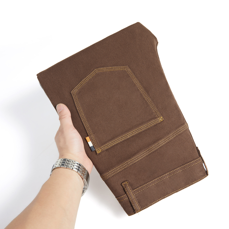 【高定棕咖色系列】秋冬新款百搭男士牛仔裤商务直筒休闲宽松804#