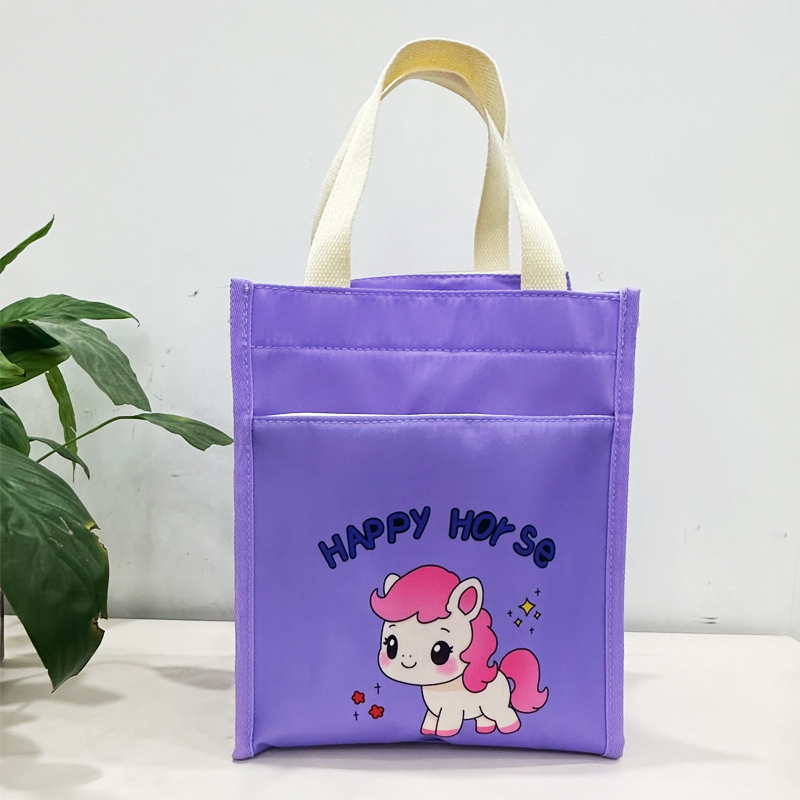 新款通勤大号上班族杂物手拎袋手提饭盒袋大容量学生饭袋便当包