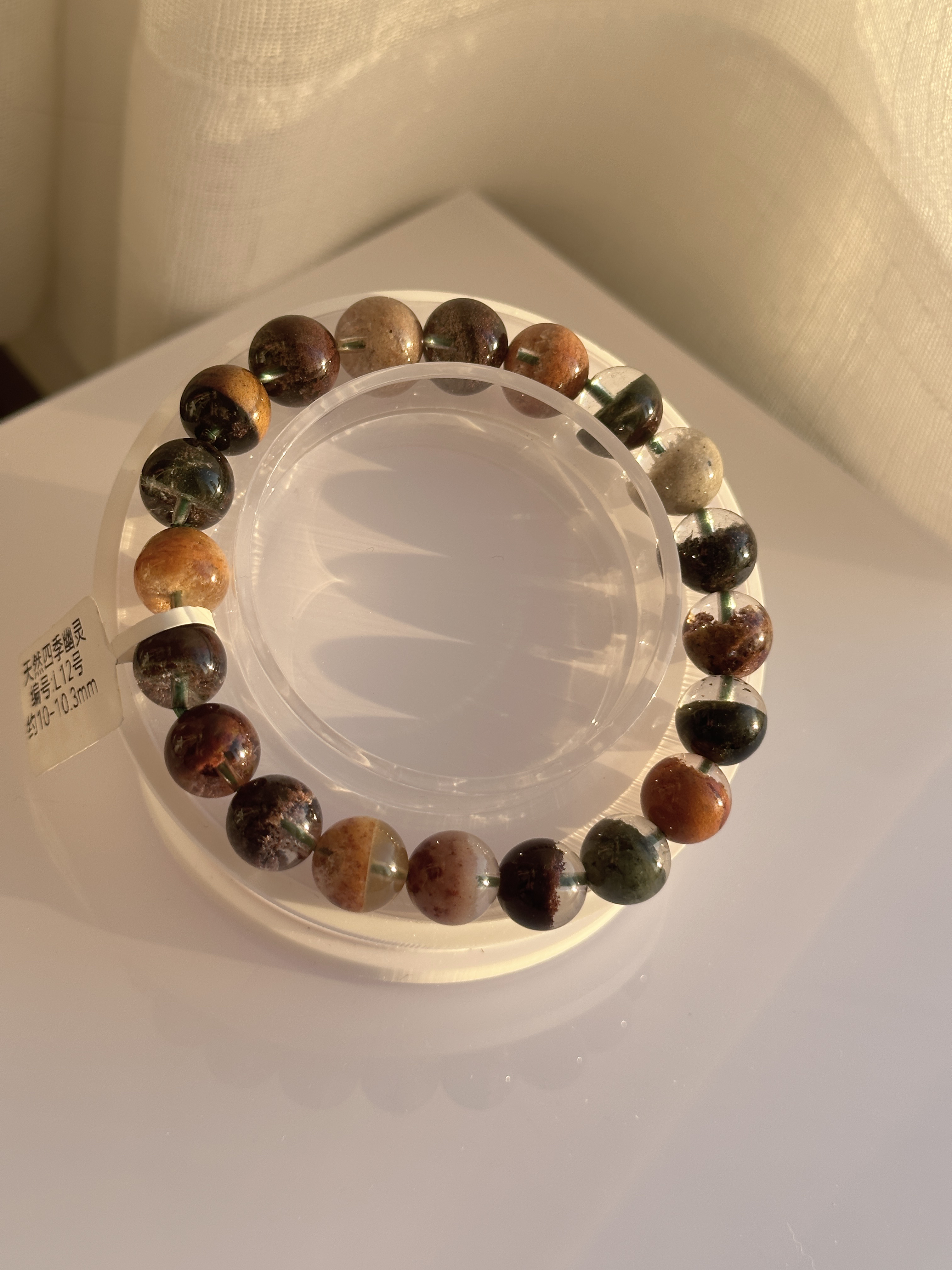 非金属玻璃手链 四季幽灵卡10单圈L12号