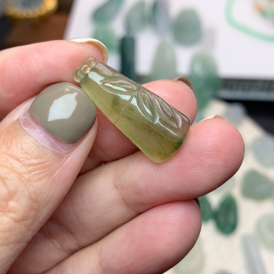 未镶嵌定制翡翠竹节