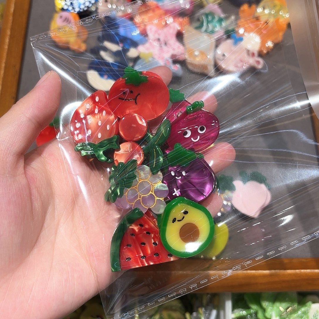 铁合金布艺4对刘海抓