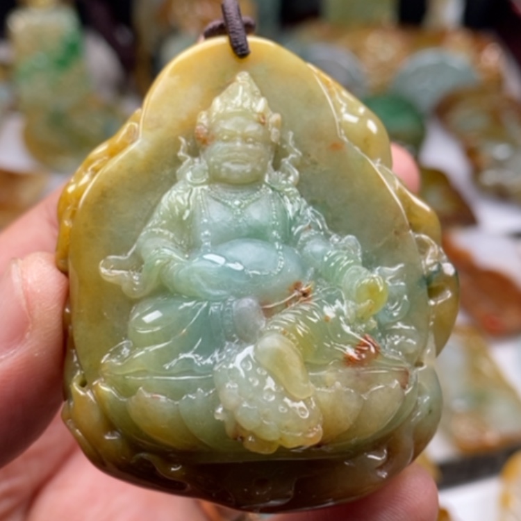 【闪购商品】翡翠颈饰未镶嵌缅甸翡翠A货吊坠