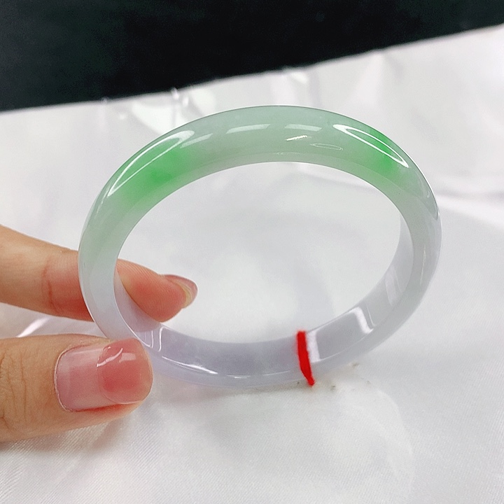 翡翠未镶嵌手镯圈50.8，05035