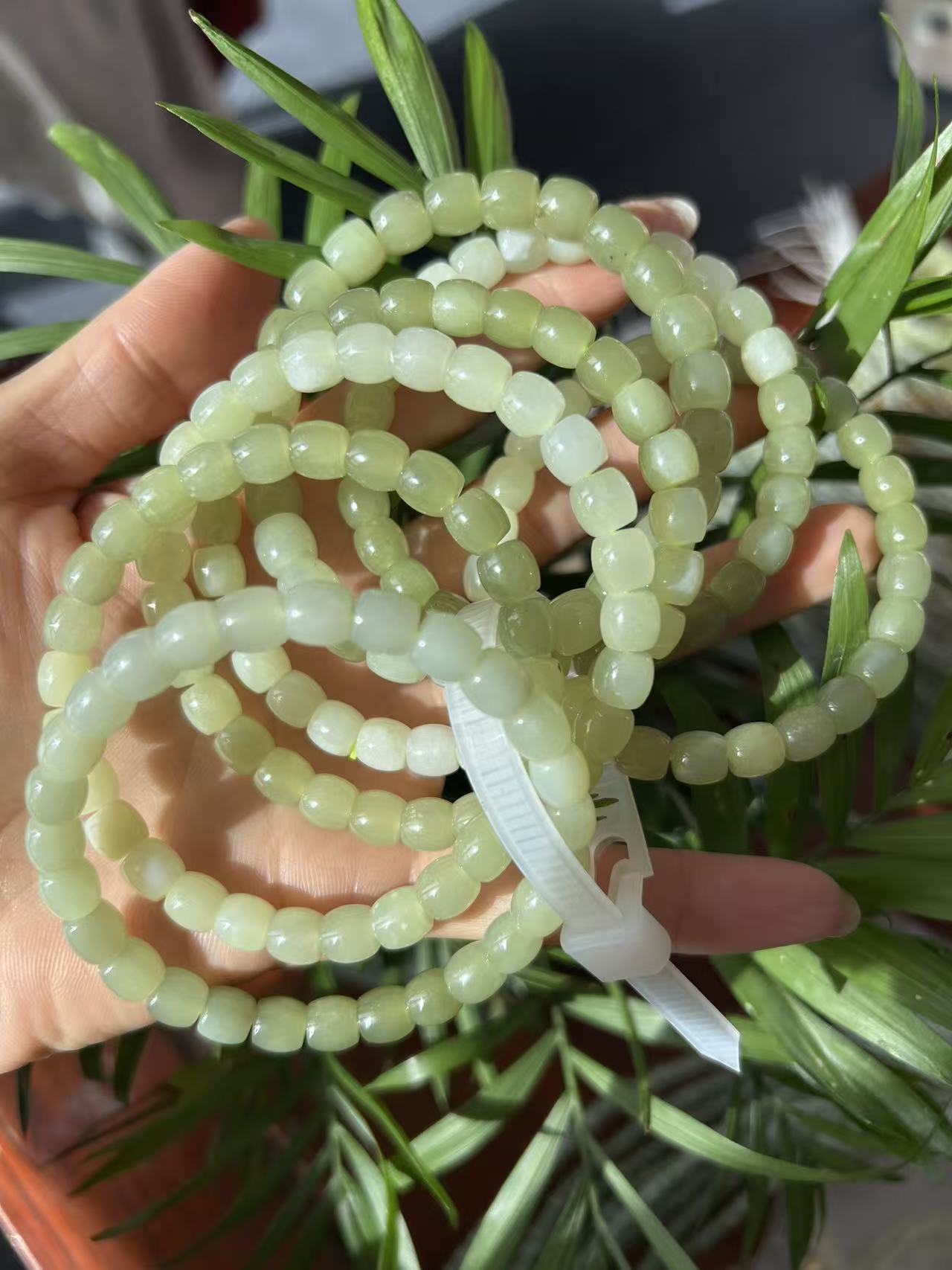 老李严选  和田玉黄口直切渐变手串多样发一D701