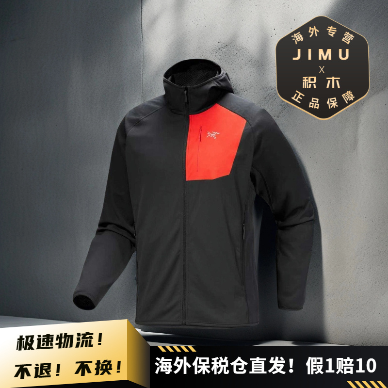 Arcteryx/始祖鸟男士 DELTA连帽全拉链中间层抓绒衣 X7743/X10551