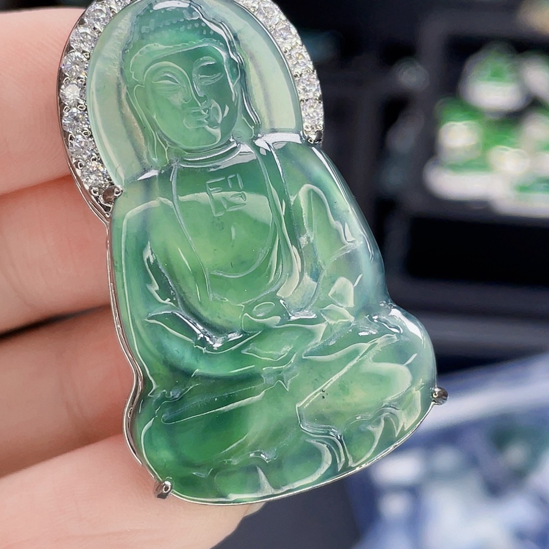 翡翠未镶嵌吊坠(不含链)