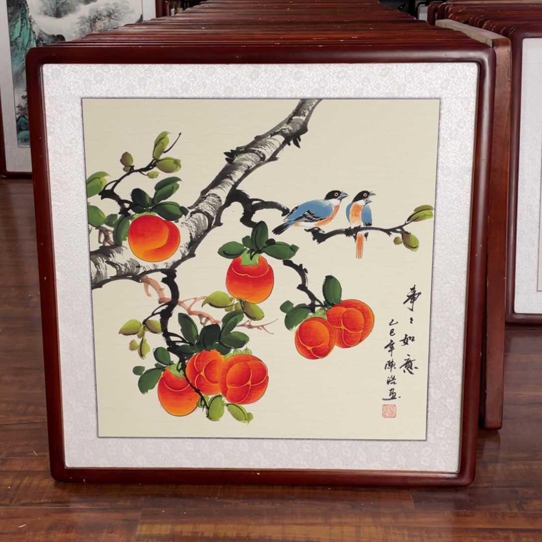 国画带框尺寸63*63厘米