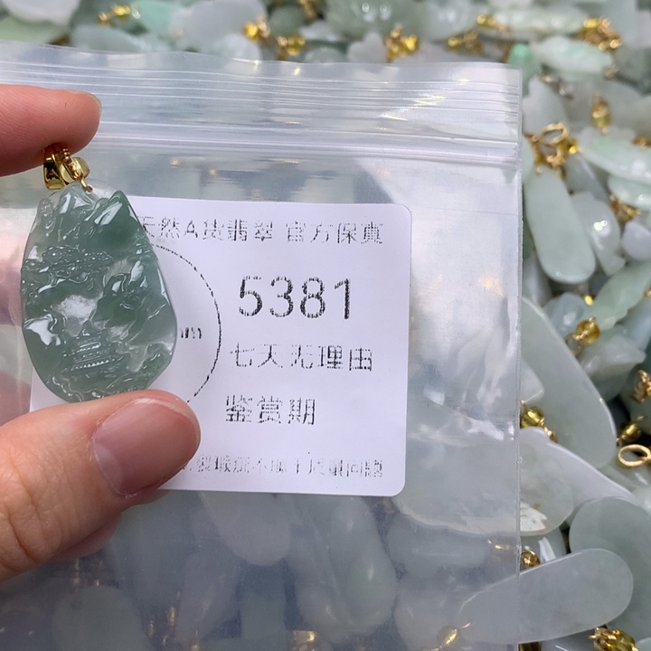 翡翠未镶嵌吊坠(不含链)
