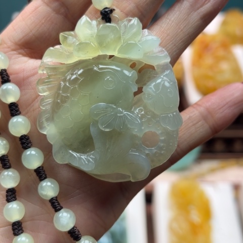 岫玉挂件未镶嵌挂件