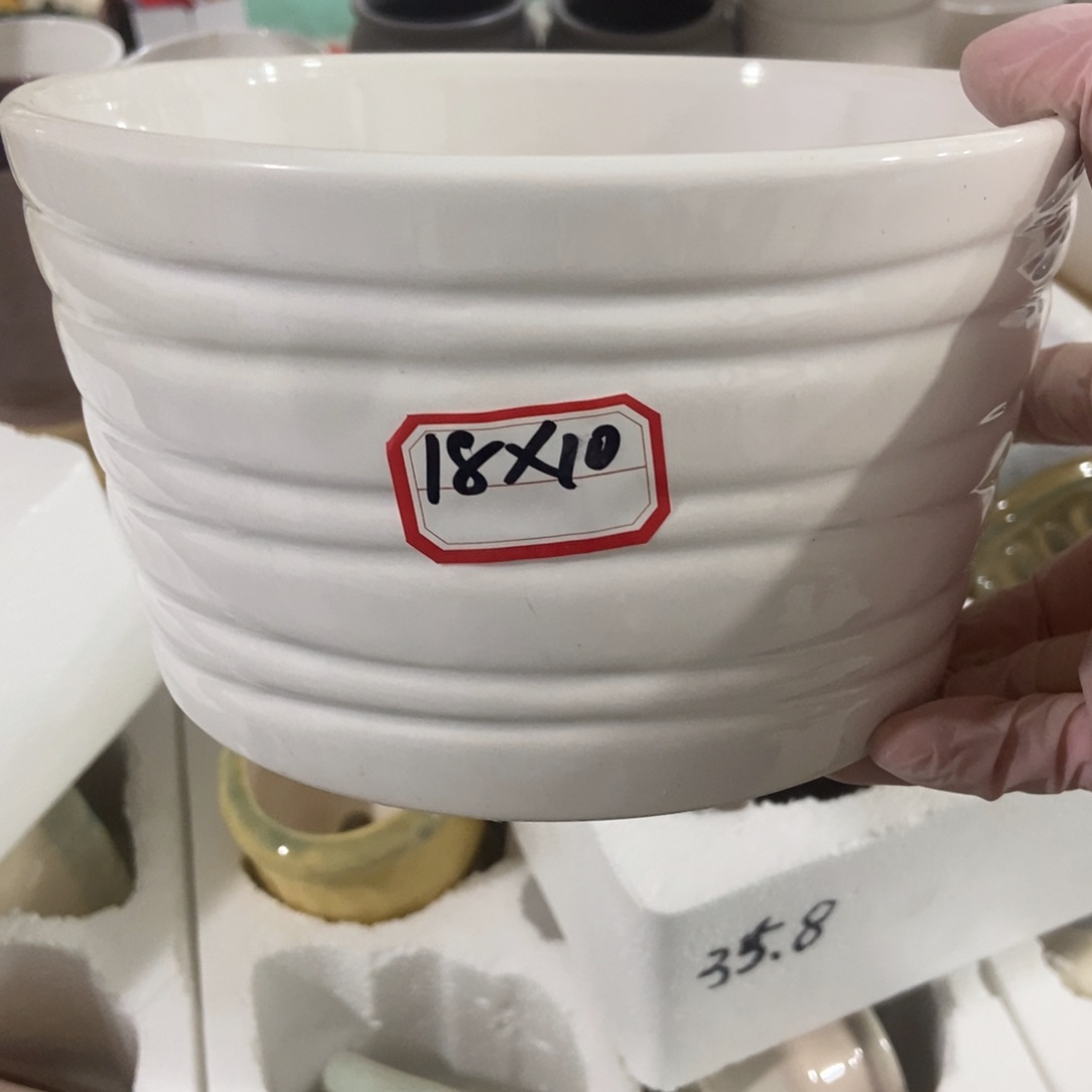 红陶高温陶瓷花盆