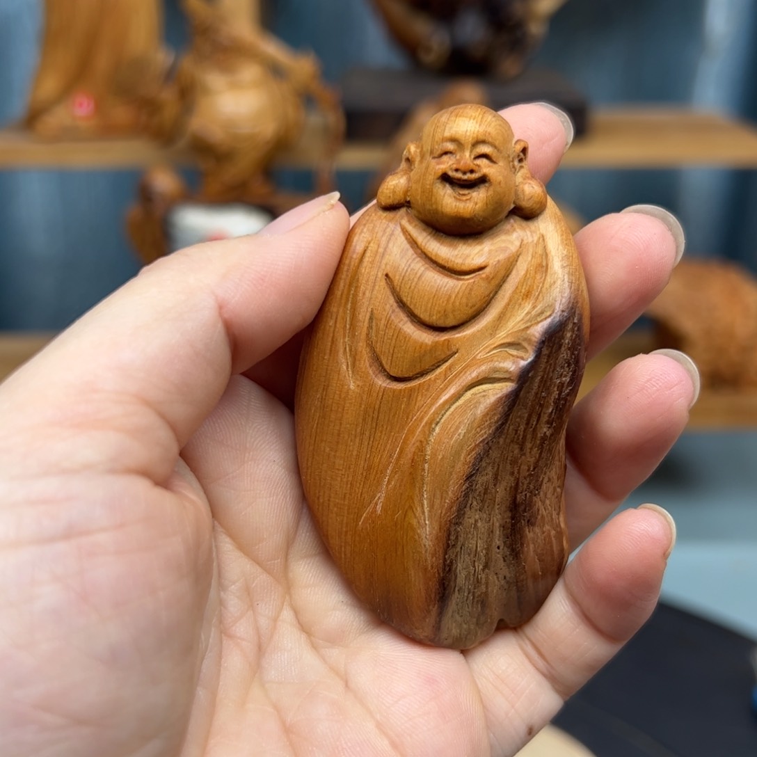 木崖柏木摆件手把件