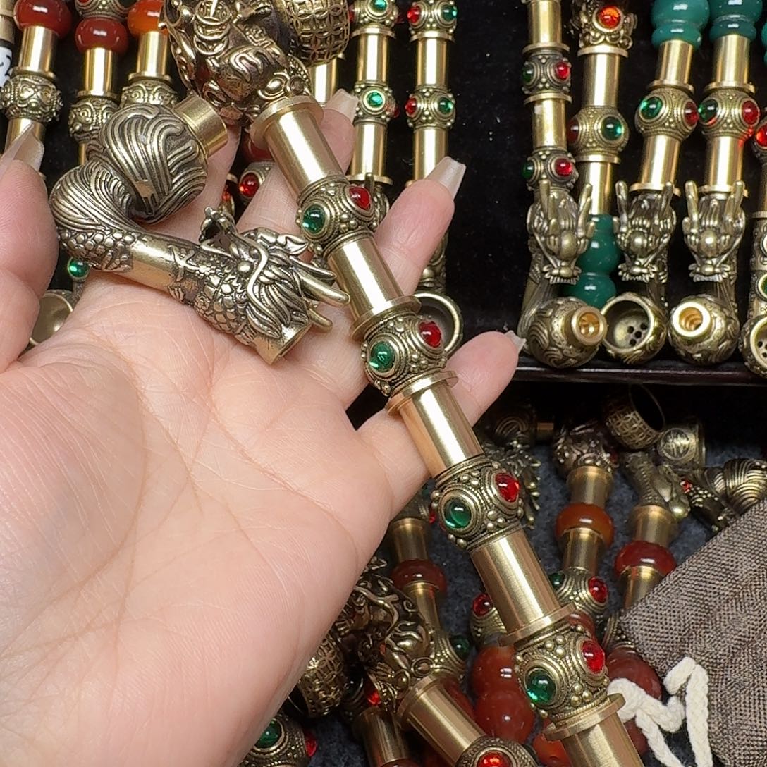 黄铜烟锅加香烟锅35公分