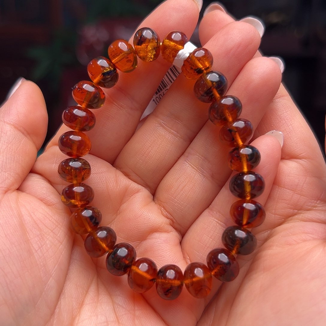 琥珀裸石未镶嵌抚顺琥珀10067。10m m