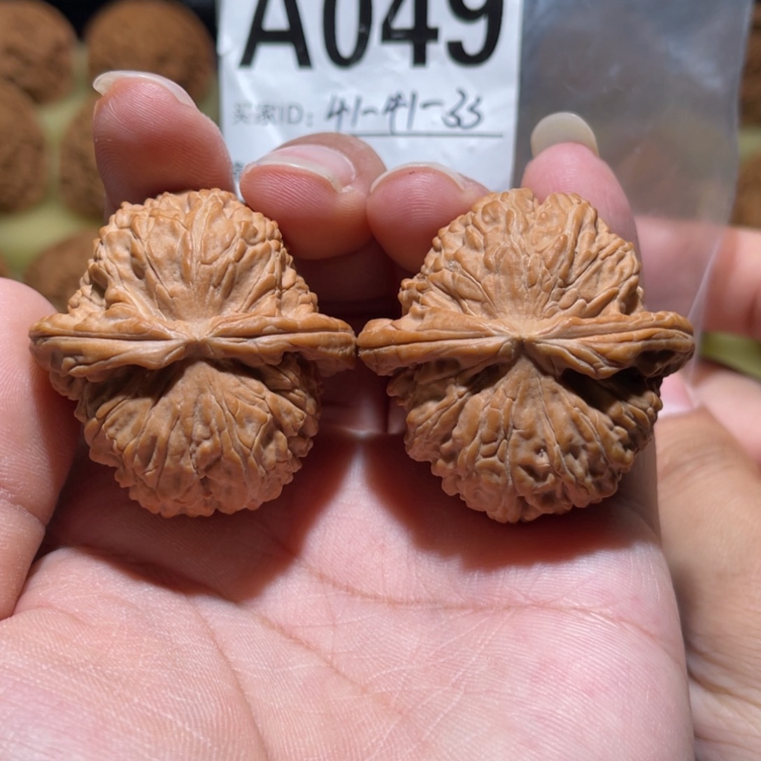 把件文玩核桃白狮子41-41-33全品
