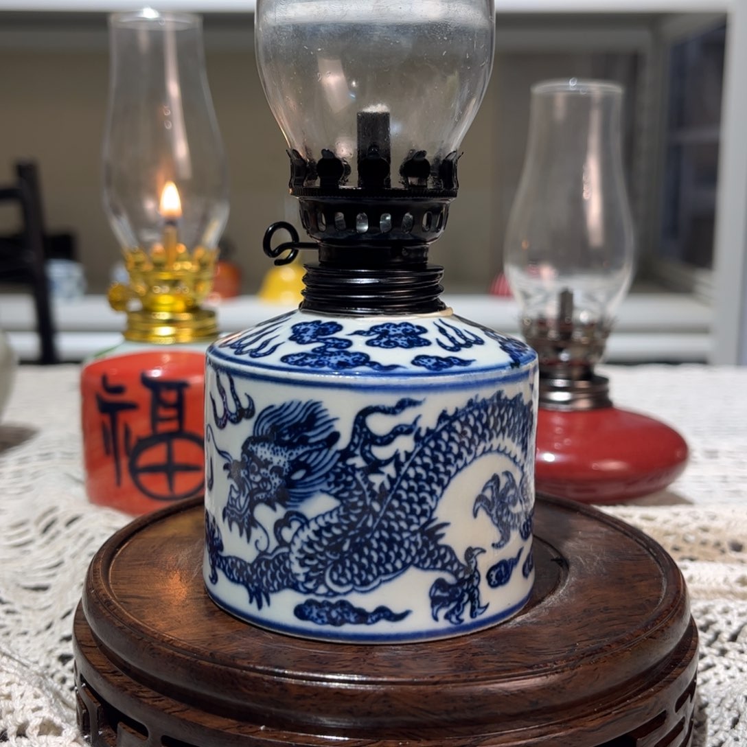 摆件景德镇陶瓷香薰灯