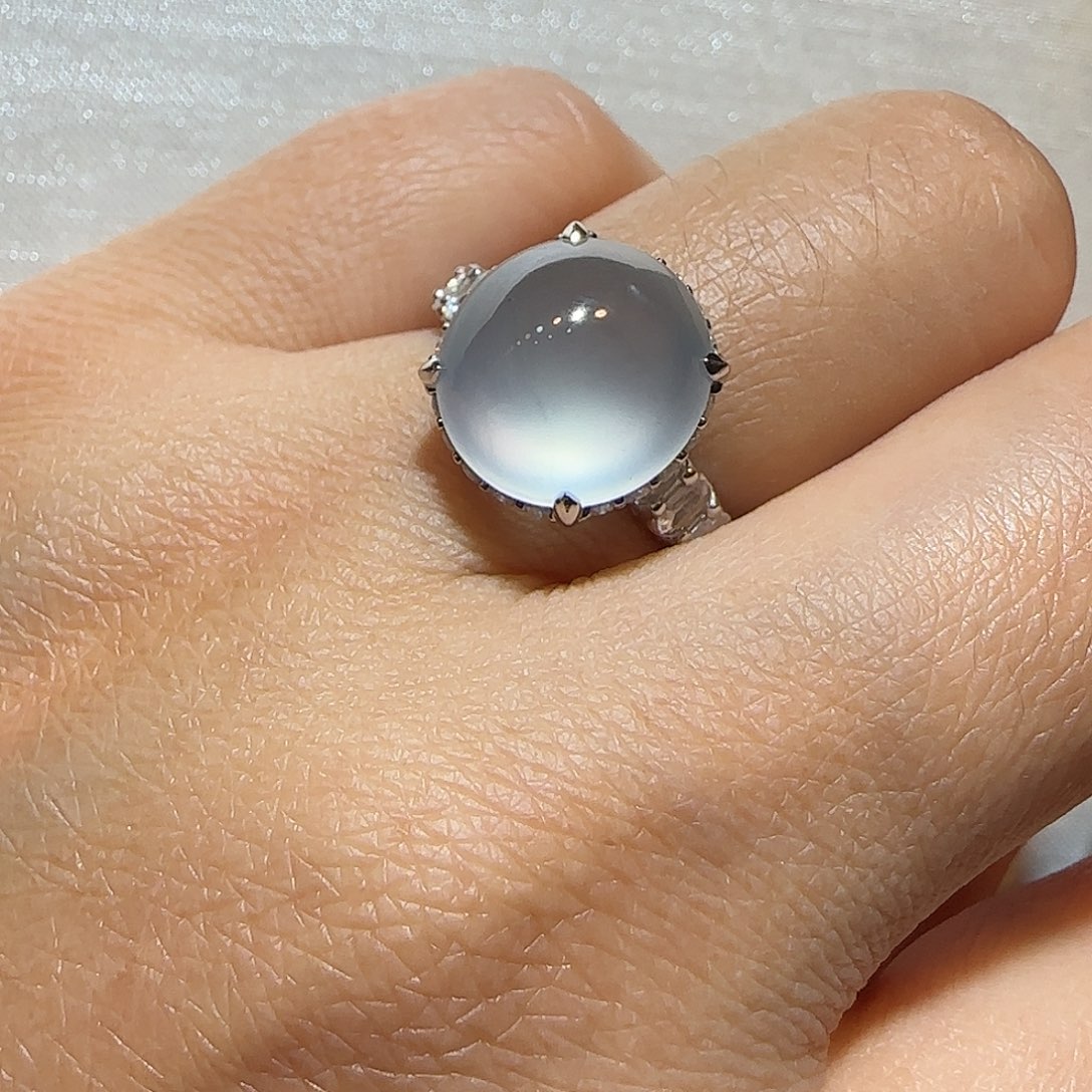 一***爱翡翠18K金镶嵌戒指戒指