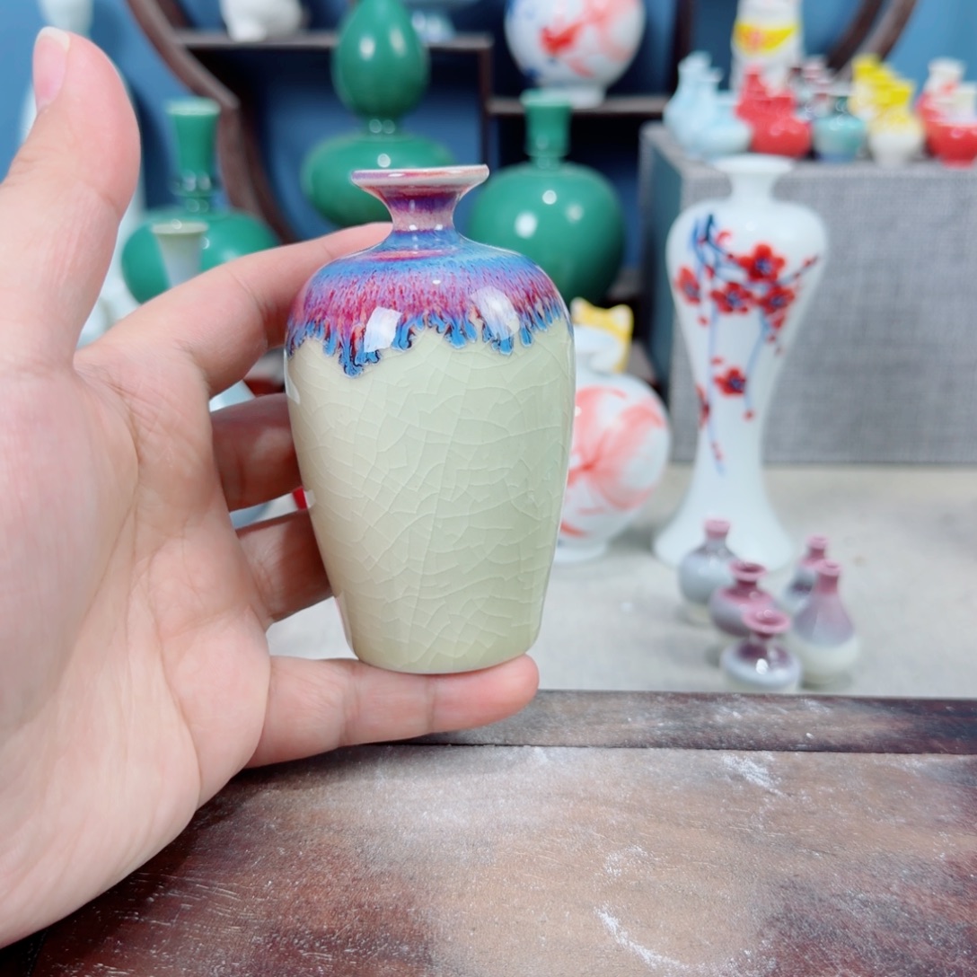 陶瓷手工小花器摆件