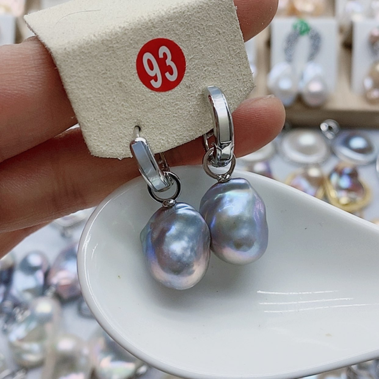 【闪购商品】淡水珍珠耳饰银S925镶嵌