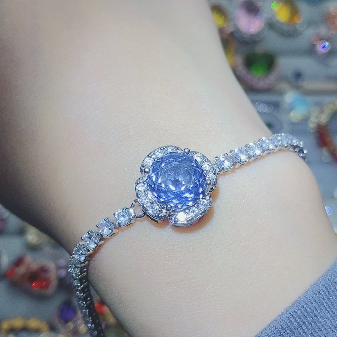 【闪购商品】托帕石耳饰银S925镶嵌