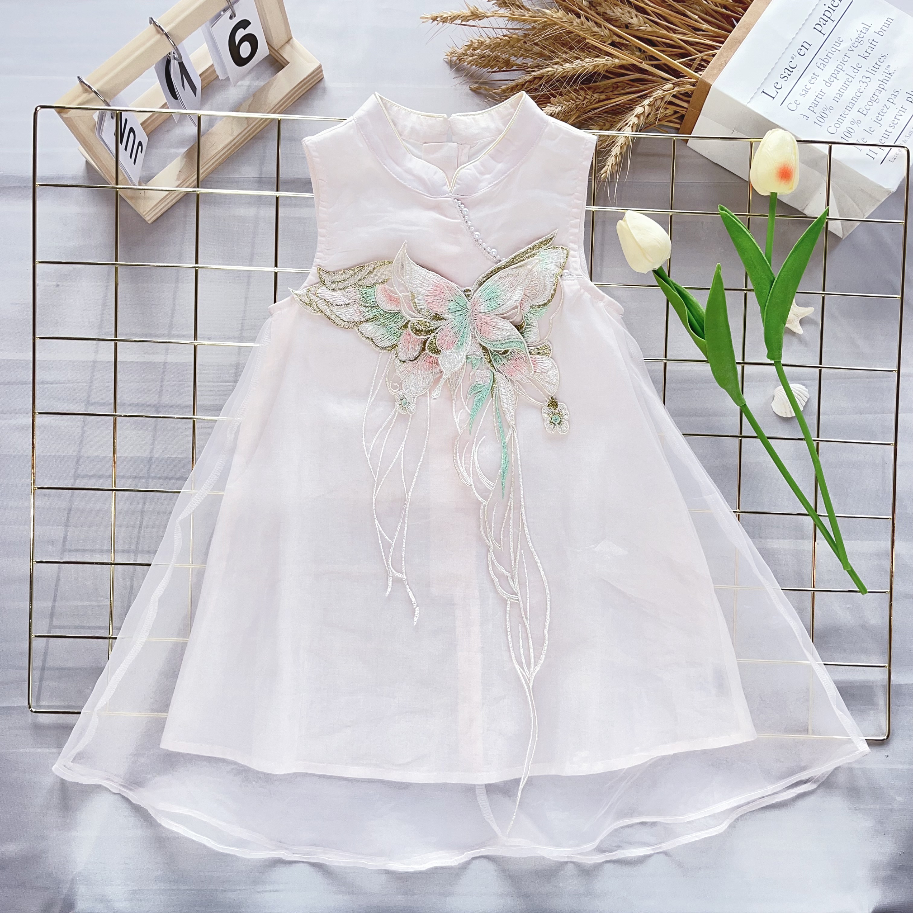 【光影蝴蝶】H25186女童新款蝴蝶裙新品夏季公主连衣裙