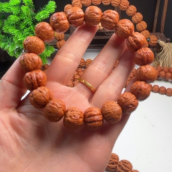 自***闲手串文玩核桃小核桃9